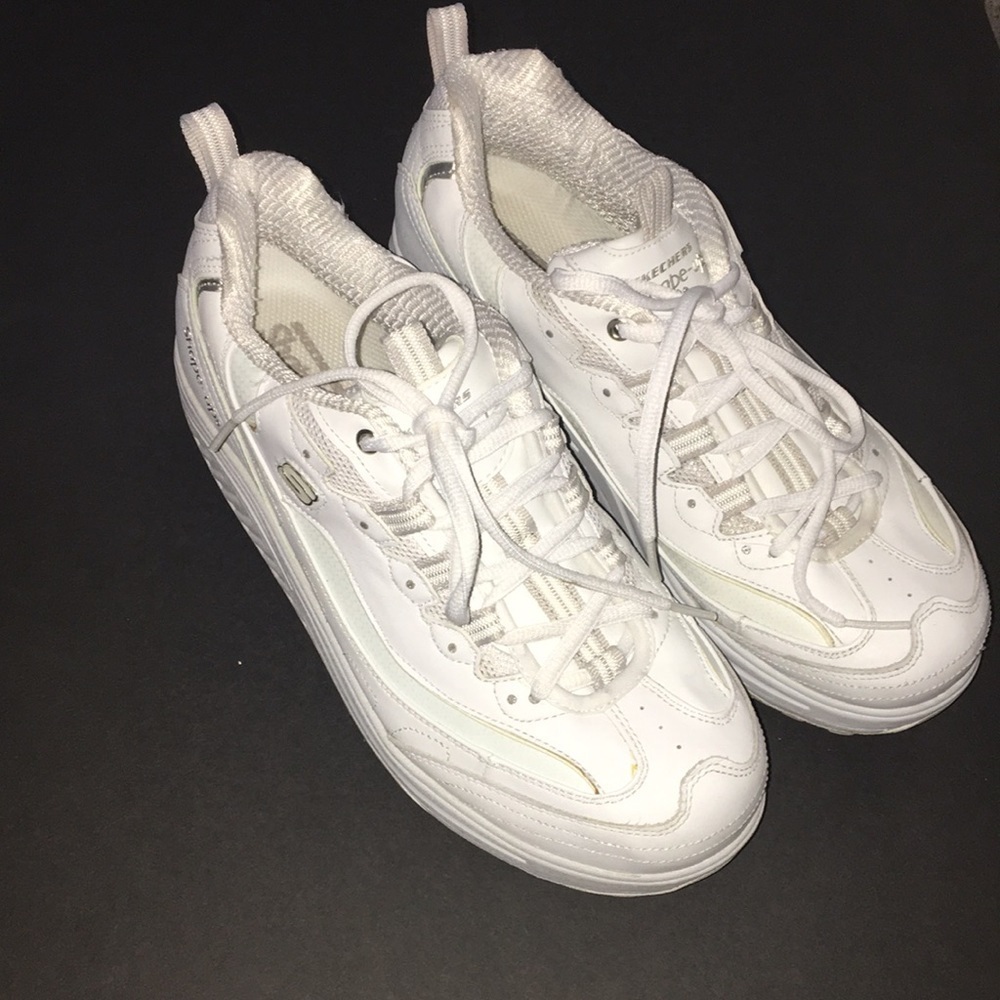 Skechers White Shape Ups Sneakers